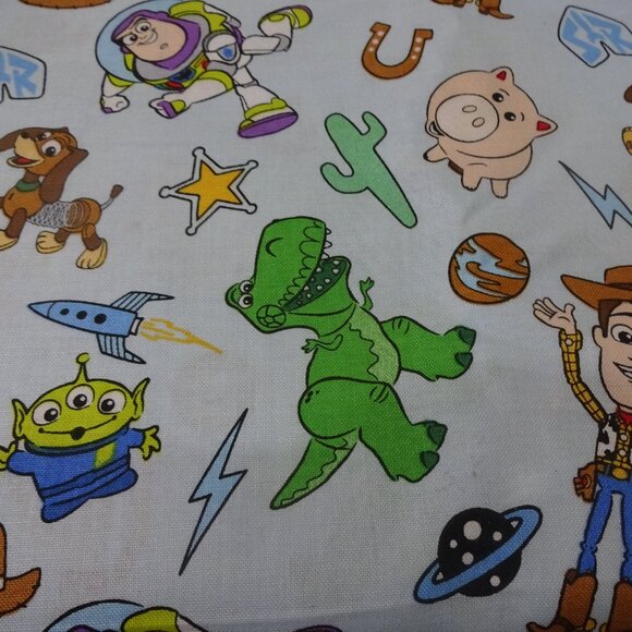 Adorable TOY STORY CHARACTERS Handmade Cotton Pillowcase Standard/Queen - Picture 2 of 3